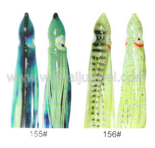 China Mejor venta Falda suave de calamar señuelo de pesca color: 155#~330# tamaño:3"~15" proveedor