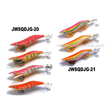 China Nuevo diseño mejor venta señuelo de pesca de calamar JWSQDJG-20/21 proveedor