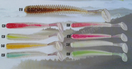 China Nuevo diseño 3.6g / 9.0cm señuelo de pesca blando artificial proveedor