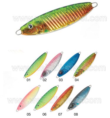 China Nuevo diseño mejor venta 80g 10cm de plomo de metal jig señuelo de pesca proveedor