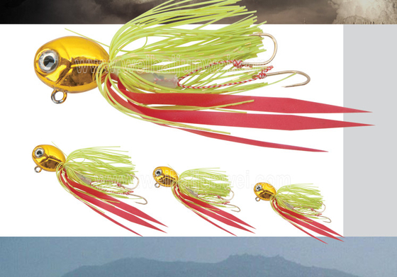 China Nuevo diseño mejor venta 20g~100g señuelo de pesca con plantilla de goma JWRBJG06 proveedor