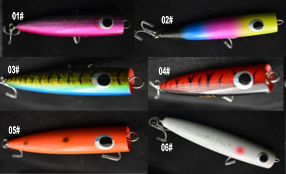 China Señuelo de pesca popper de madera de alta calidad, 12cm/40g, 15cm/50g, 18cm/60g, muchos colores a elegir proveedor