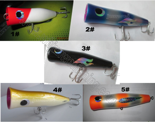 China Nuevo estilo12cm/10g,16cm/150g,120cm/180g muchos colores elección Señuelo de pesca de poppa de madera proveedor