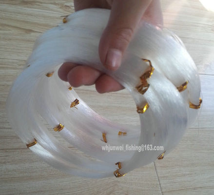 China 10 madejas de monofilamento de nailon transparente conectado, hilo de pescar, el color se puede personalizar proveedor
