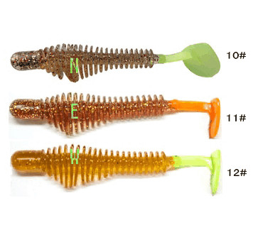 Nuevo diseño, la mejor venta, señuelo de pesca blando de 2.45" y 3.25", con muchas opciones de color proveedor