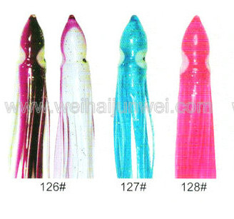 Señuelo de pesca de falda de calamar blando color: 122#~152# tamaño: 3"~15" proveedor