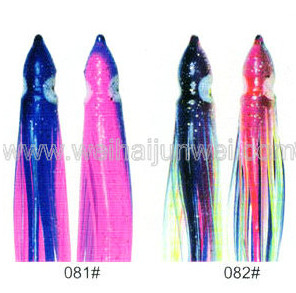 Falda suave de calamar, señuelo para pescar tamaño: 3"~15" color: 81#~92# proveedor