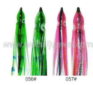 Sorta suave de calamar color de cebo de pesca: 56#~67# tamaño:3"~15" proveedor