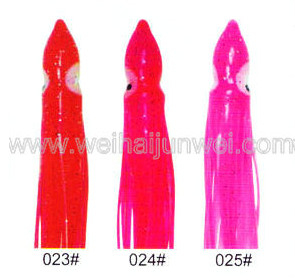 Color de señuelo de pesca de falda de calamar suave: 16#~32# tamaño: 3"~15" proveedor