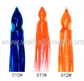 Color del señuelo de pesca de falda de calamar blando: 01#~15# tamaño: 3"~15" proveedor