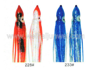 Mejor venta Falda suave de calamar señuelo de pesca color: 155#~330# tamaño:3"~15" proveedor