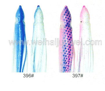 Señuelo de pesca de falda de calamar suave color: 332#~409# tamaño: 3"~15" proveedor