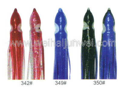Señuelo de pesca de falda de calamar suave color: 332#~409# tamaño: 3"~15" proveedor