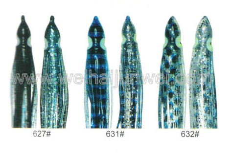 Señuelo de pesca de falda de calamar suave color: 414#~660# tamaño: 3"~15" proveedor