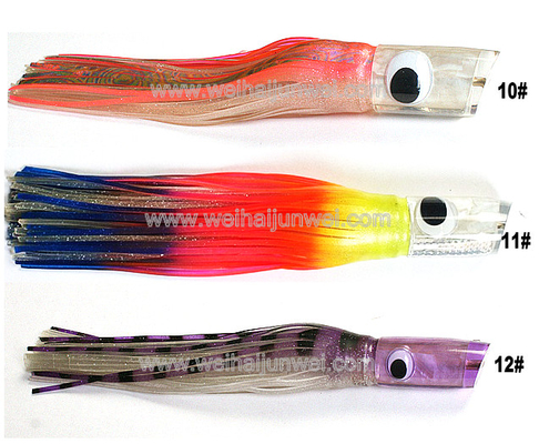 Señuelo de pesca de curricán de alta calidad, diferentes colores, 6.5"~10.5" proveedor
