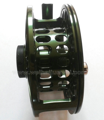 Nuevo carrete de aluminio para la pesca a la mosca de marco cerrado JWFRL05 proveedor