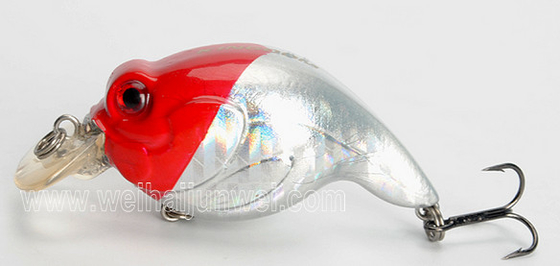 Nuevo diseño mejor venta 50mm 10.5g señuelo de pesca artificial duro crank plástico proveedor