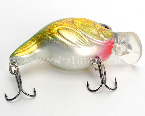 Nuevo diseño mejor venta 50mm 10.5g señuelo de pesca artificial duro crank plástico proveedor