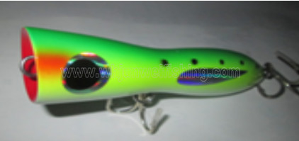 12cm/7g 18cm/105g 24cm/140g alta calidad señuelo duro de pesca popper de madera hecho a mano / cebo de pesca popper / señuelo de curricán proveedor