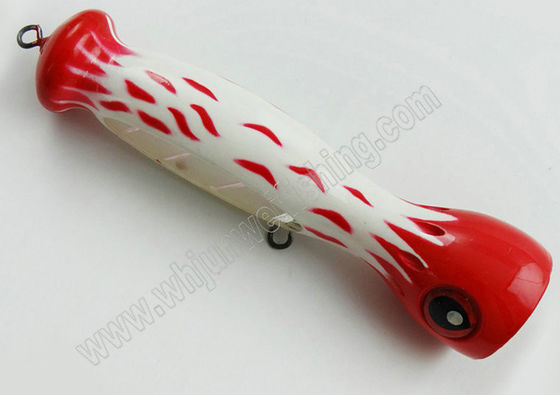 Nuevo estilo 13cm 48g señuelo de pesca popper de madera, señuelo duro popper, señuelo de curricán proveedor