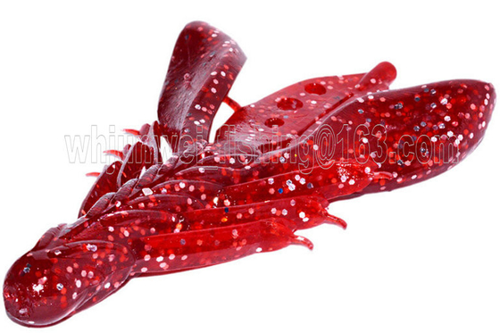 nuevo estilo 90mm 12.5g señuelo de pesca blando de camarón mariposa proveedor
