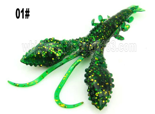 Nueva mejor venta 9.5cm/8g 5 tipos de colores señuelo de pesca de camarón blando artificial proveedor
