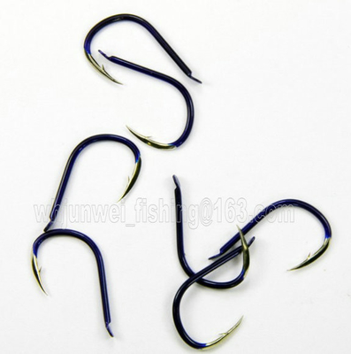 Ganchos de pesca de colores Muti de oro, negro, plata, azul y marrón proveedor