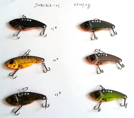 3.8cm/3g 4.5cm/7g 5.5cm/10g Lado de pesca de cuchillas metálicas/vibración de metal que se hunde Lado de pesca /lado de pesca duro proveedor