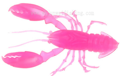 mejor venta 9.5cm 12.6g con luminoso muchos colores camarón de pesca suave PVC señuelo proveedor