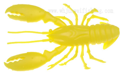 mejor venta 9.5cm 12.6g con luminoso muchos colores camarón de pesca suave PVC señuelo proveedor