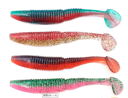 Señuelo de pesca blando de plástico con cola en T de 12 cm y 8,6 g proveedor
